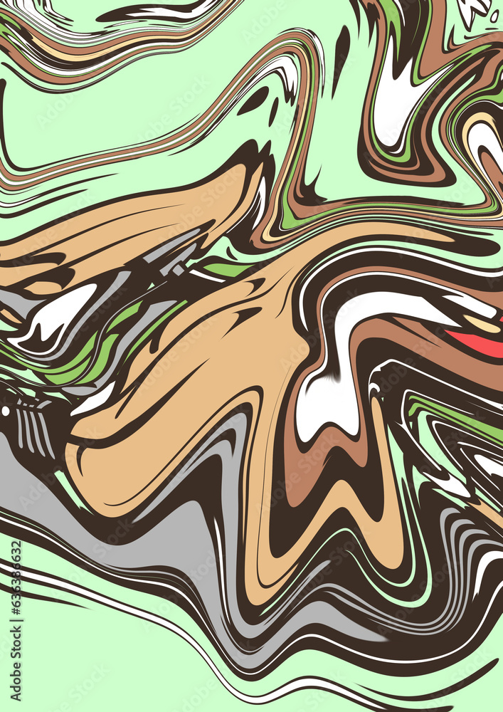 Obraz premium Liquid Fluid abstract background illustration