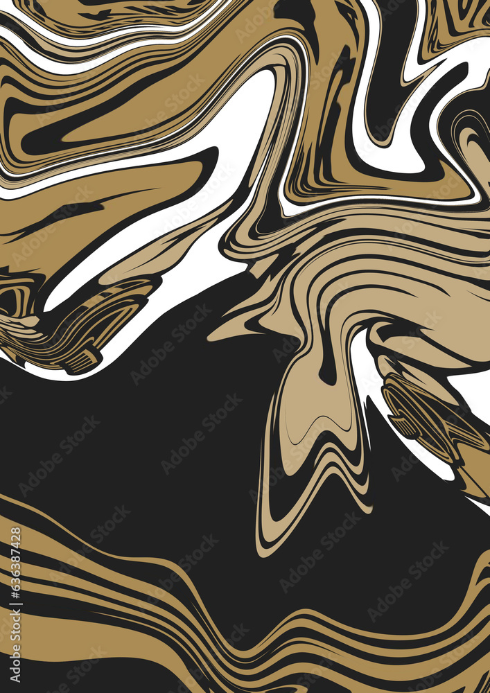 Obraz premium Liquid Fluid abstract background illustration
