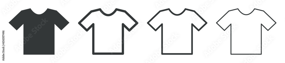 Set of t-shirt icons. Shirt, t-shirt, apparel store. T-shirt design template. Vector illustration. Set of t-shirt icons. Shirt, t-shirt, apparel store. T-shirt design template. Vector illustration.