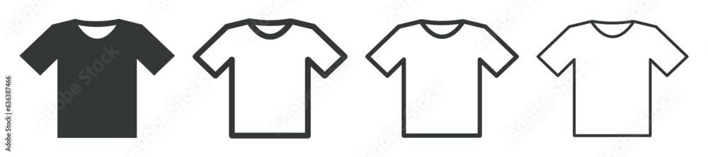 Set of t-shirt icons. Shirt, t-shirt, apparel store. T-shirt design template. Vector illustration. Set of t-shirt icons. Shirt, t-shirt, apparel store. T-shirt design template. Vector illustration.