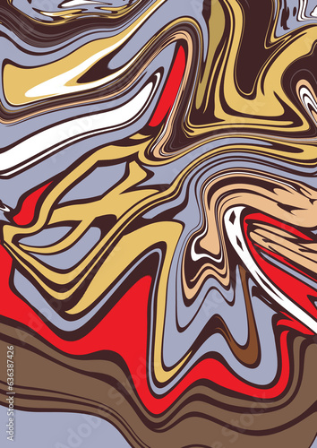 Liquid Fluid abstract background illustration