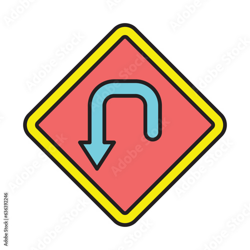 Turn Down Icon Design Use