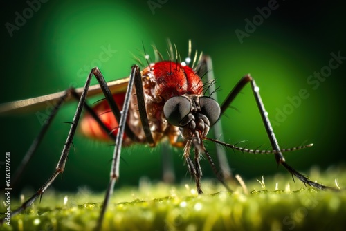 Macro shot of mosquito. © artem