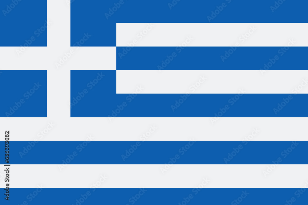 Fototapeta premium Greece flag isolated in official colors and proportion correctly