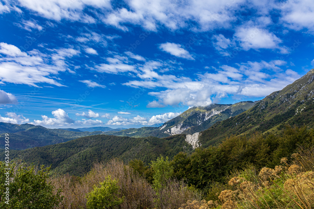 With september the autumn is coming in the Julian Alps