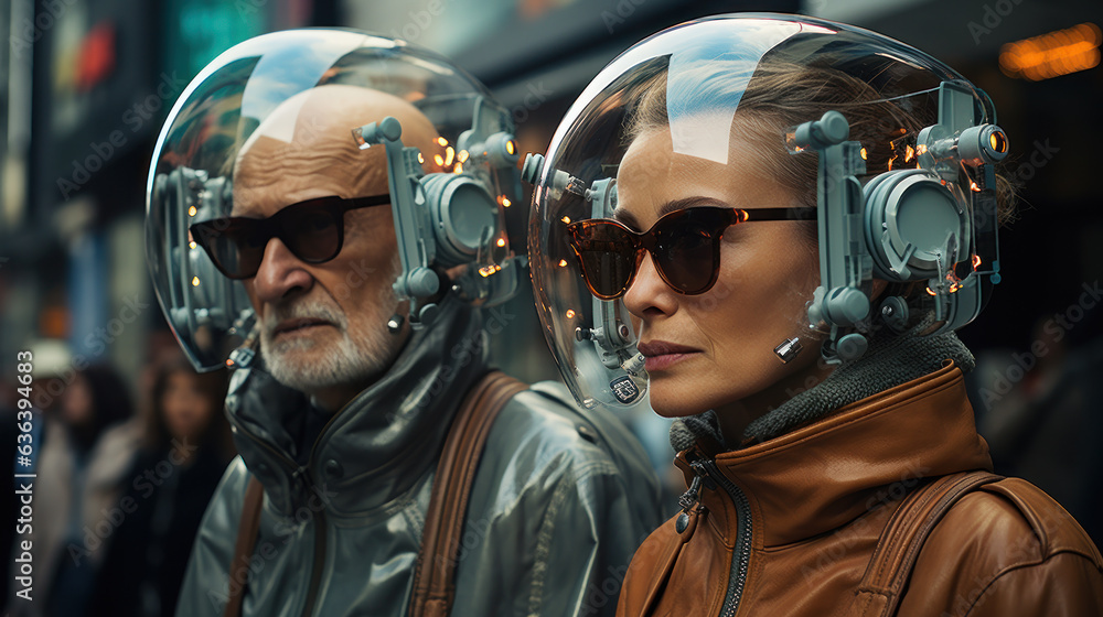 Futuristic Re-Entry: Elderly Explorers of Tomorrow's Urban Landscape. Generative AI Futuristic Re-Entry: Elderly Explorers of Tomorrow's Urban Landscape. Generative AI