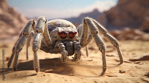 spider from another planet rendered in ultra realistic.Generative AI © shuvodesign
