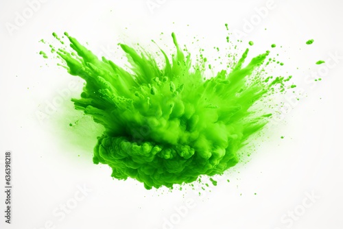 Blast of a green colour | holi event colours blast, colour splash, dry colour splash of green