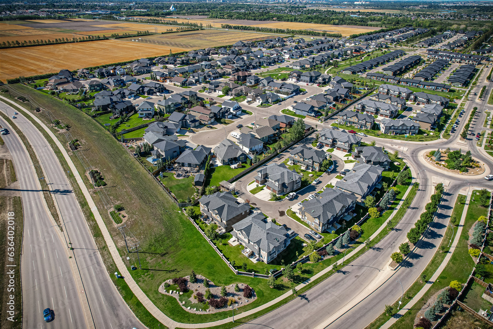 Sweeping Aerial View of Evergreen, Saskatoon, Saskatchewan Sweeping Aerial View of Evergreen, Saskatoon, Saskatchewan