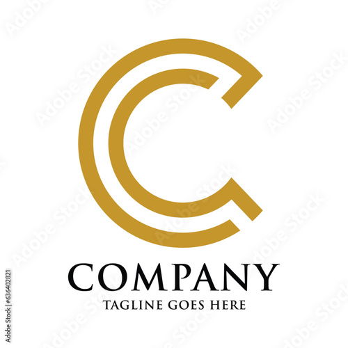 CC logo element, CC logo template, CC logo vector