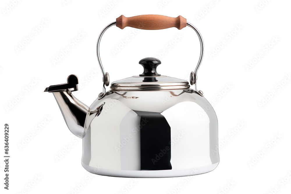 classic kettle isolated on white background. Generative AI