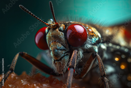 The rust-colored butterfly, close up. Butterfly in the morning nature. Generative AI © barmaleeva