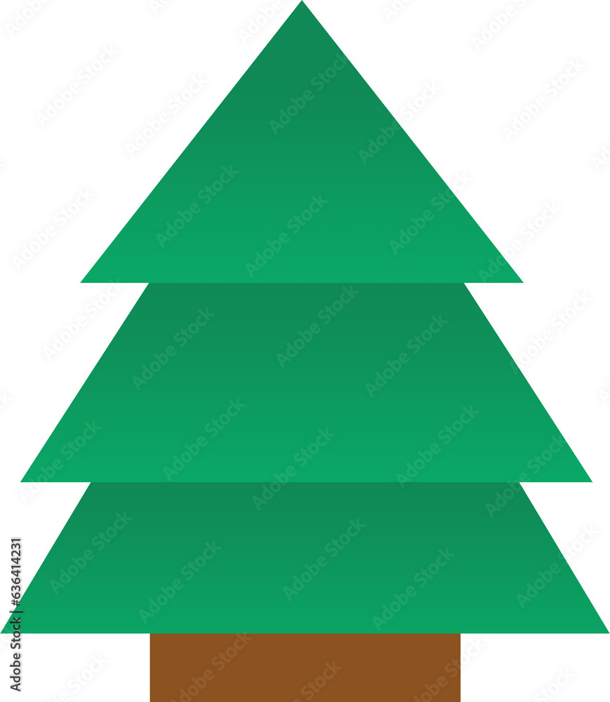 Cartoon set of nature element - tree - isolated - illustration for children Cartoon set of nature element - tree - isolated - illustration for children