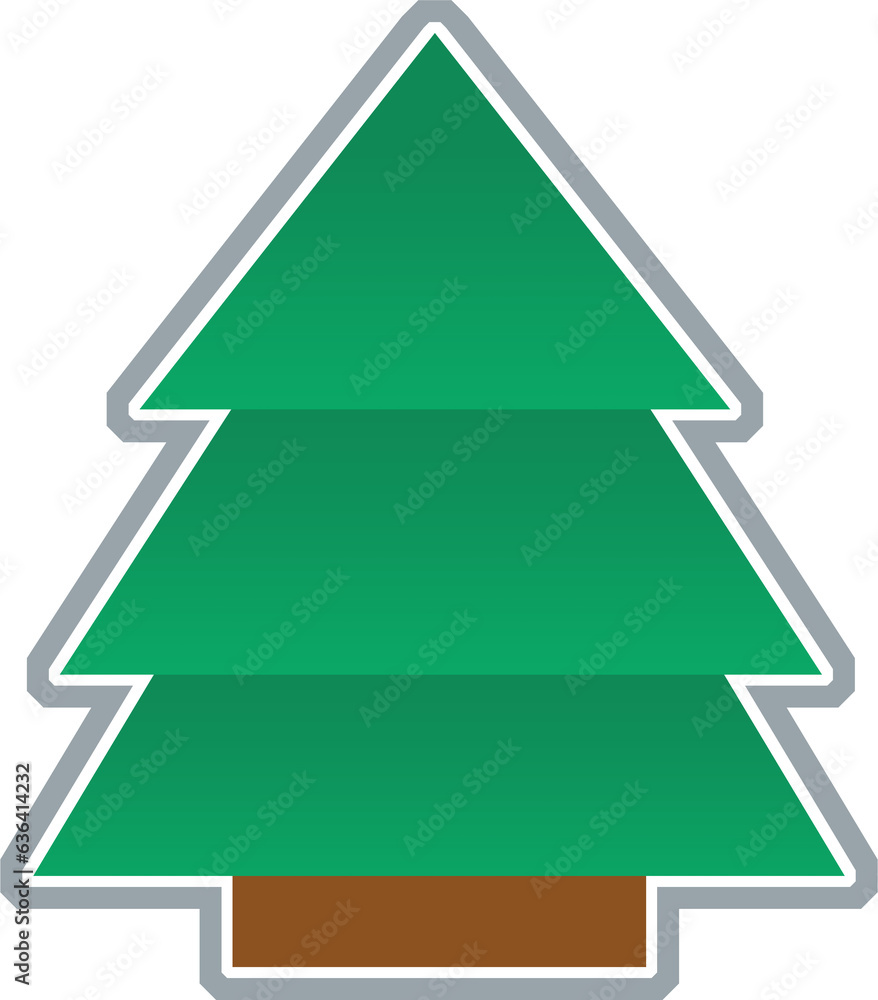 Cartoon set of nature element - tree - isolated - illustration for children Cartoon set of nature element - tree - isolated - illustration for children