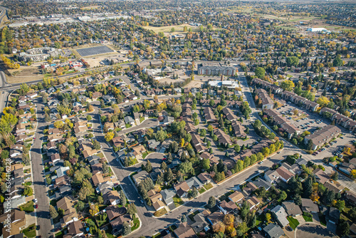 Mirror Reflections: Lakeview, Saskatoon, Saskatchewan Aerial Tapestry