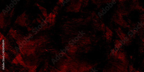 Abstract photo with dark gloomy black background and red glow and highlights in horror style. Fire.