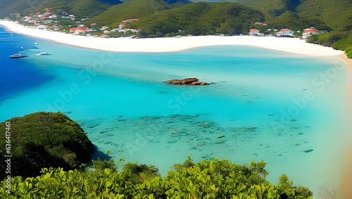 綺麗な海と島