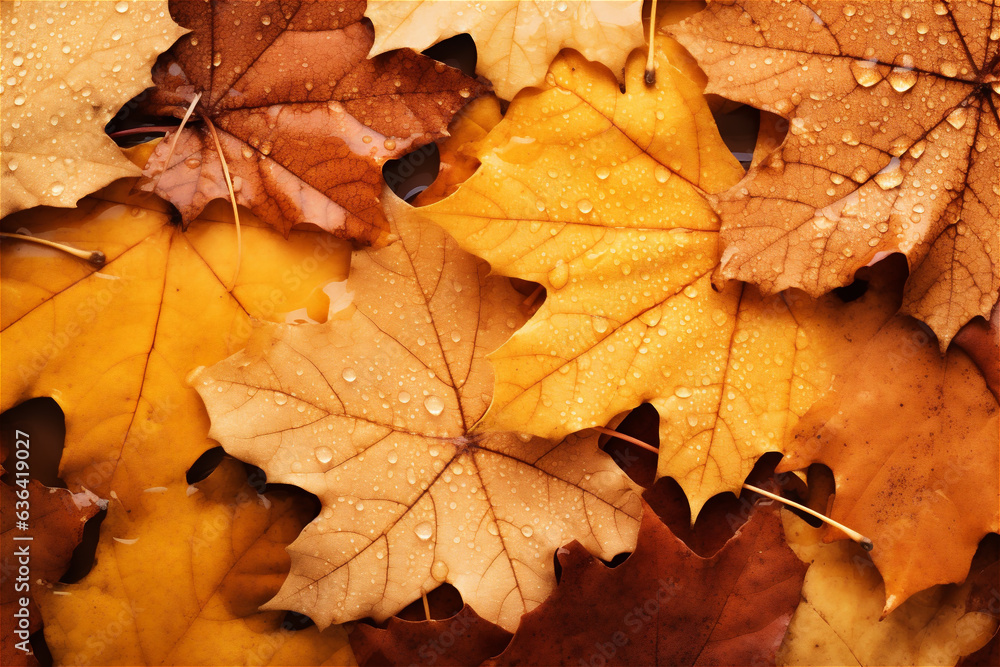 autumn maple leaves background