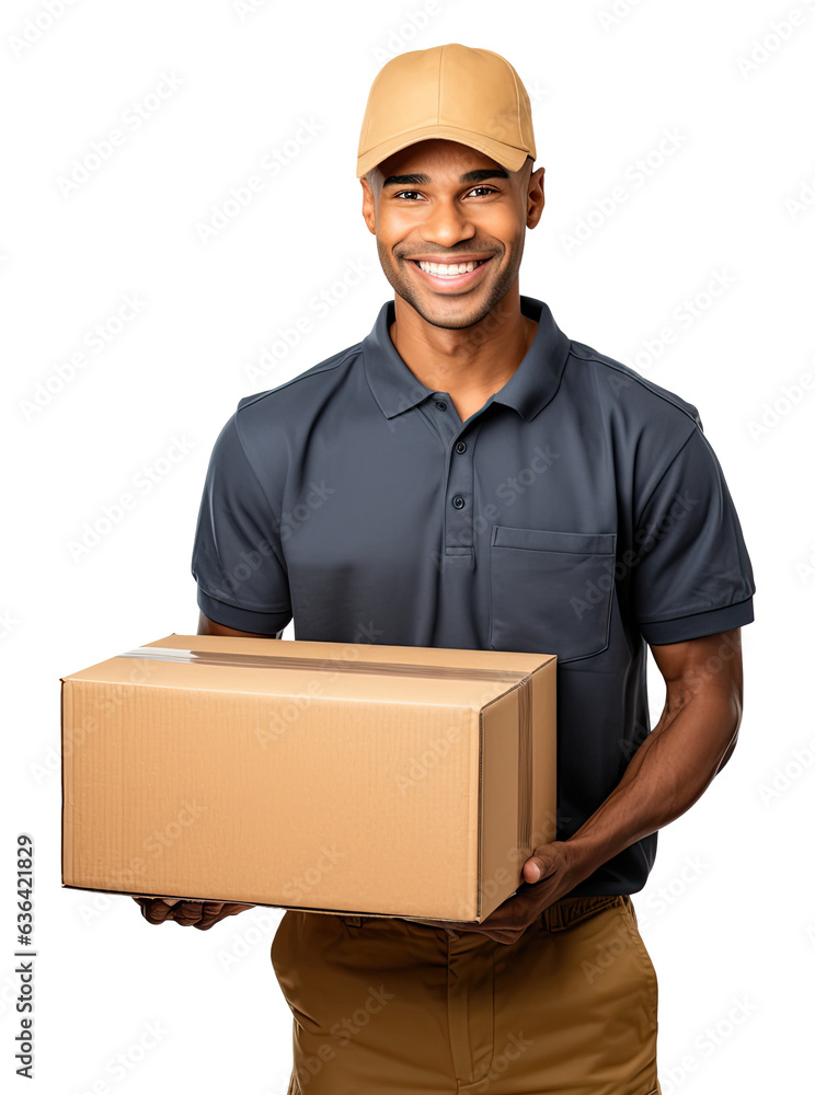 UPS Delivery Man Isolated on Transparent Background
UPS Delivery Man Isolated on Transparent Background