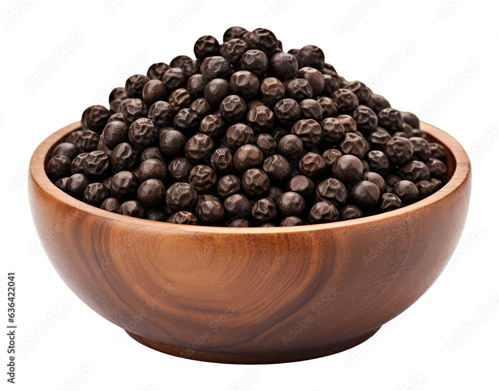 Black Pepper in Bowl Isolated on Transparent Background
Black Pepper in Bowl Isolated on Transparent Background