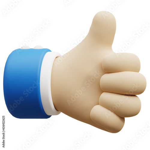 Hand Gesture 3D Illustration photo