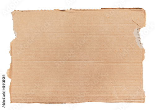 Canvas Print A piece of textured packaging cardboard