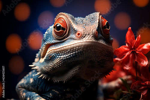 portrait of a dressed up a male dragon