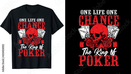 Poker Typography, Poker Lover, Gambling, Poker t shirt design, poker t-shirt personalized, Vector Artwork 