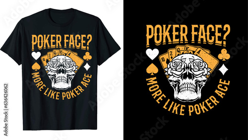 Poker Typography, Poker Lover, Gambling, Poker t shirt design, poker t-shirt personalized, Vector Artwork 