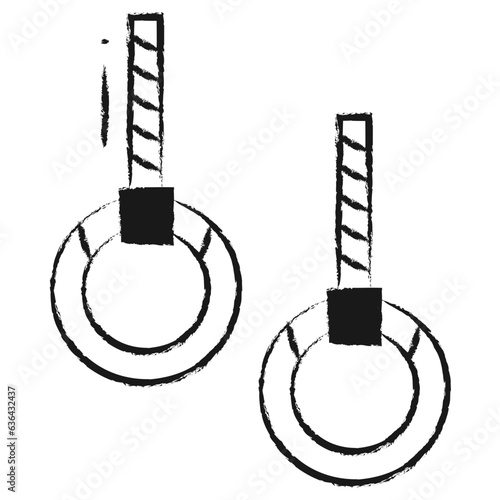 Hand drawn Gymnastic Rings icon