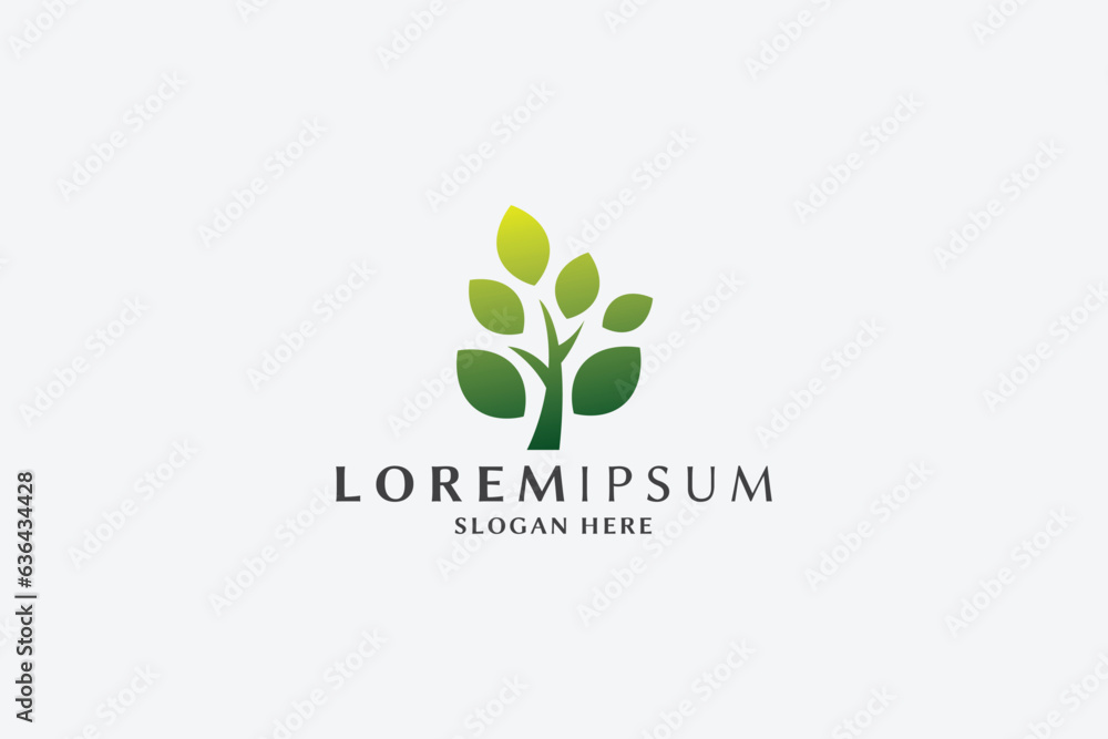 Fototapeta premium Gold Nature Tree Pro Logo Templates 
