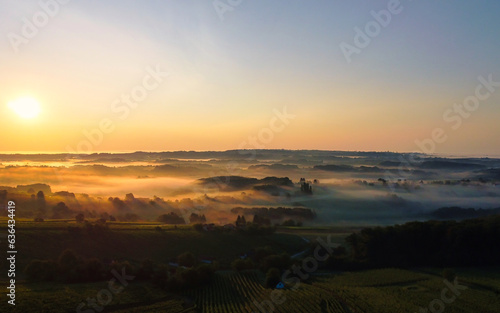 Morning in my hometown full of fog.