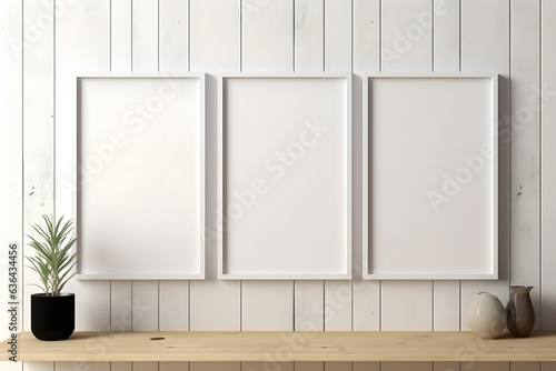 Soft Impressions: Elegant Interior Mockup, generative ai