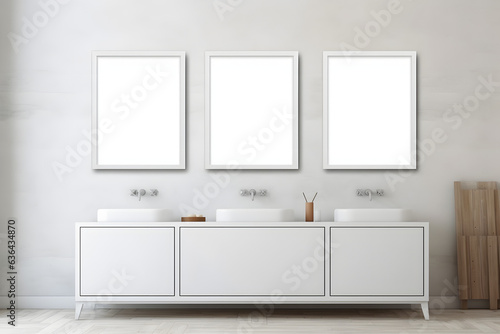 Refined Showcase: Minimalistic Frame Mockup, generative ai