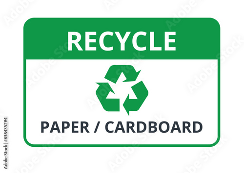 Recycle Paper Cardboard Symbol
