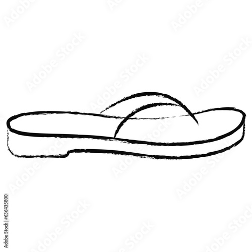 Hand drawn sandal icon