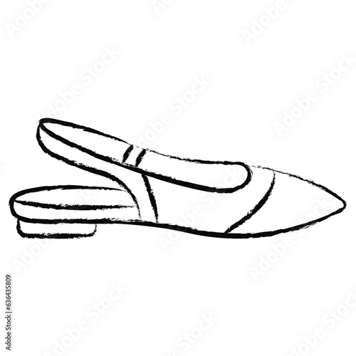 Hand drawn sandal icon