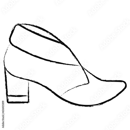 Hand drawn sandal icon