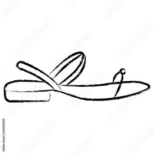 Hand drawn sandal icon