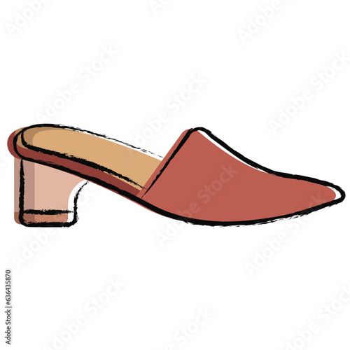 Hand drawn sandal icon