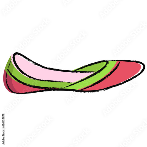 Hand drawn sandal icon