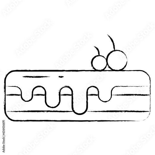 Hand drawn Eclair icon