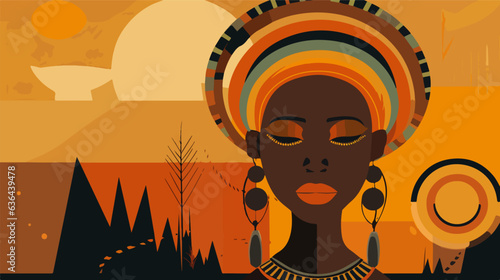 Native African child captured artistically.