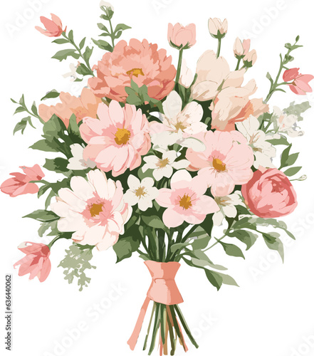 Hand painted bouquet of flower