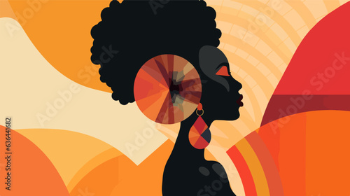 Empowering illustration of an African woman.