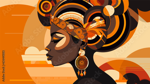 Admirable illustration of an African woman.
