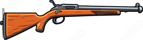 Vector of a firearm on a white background