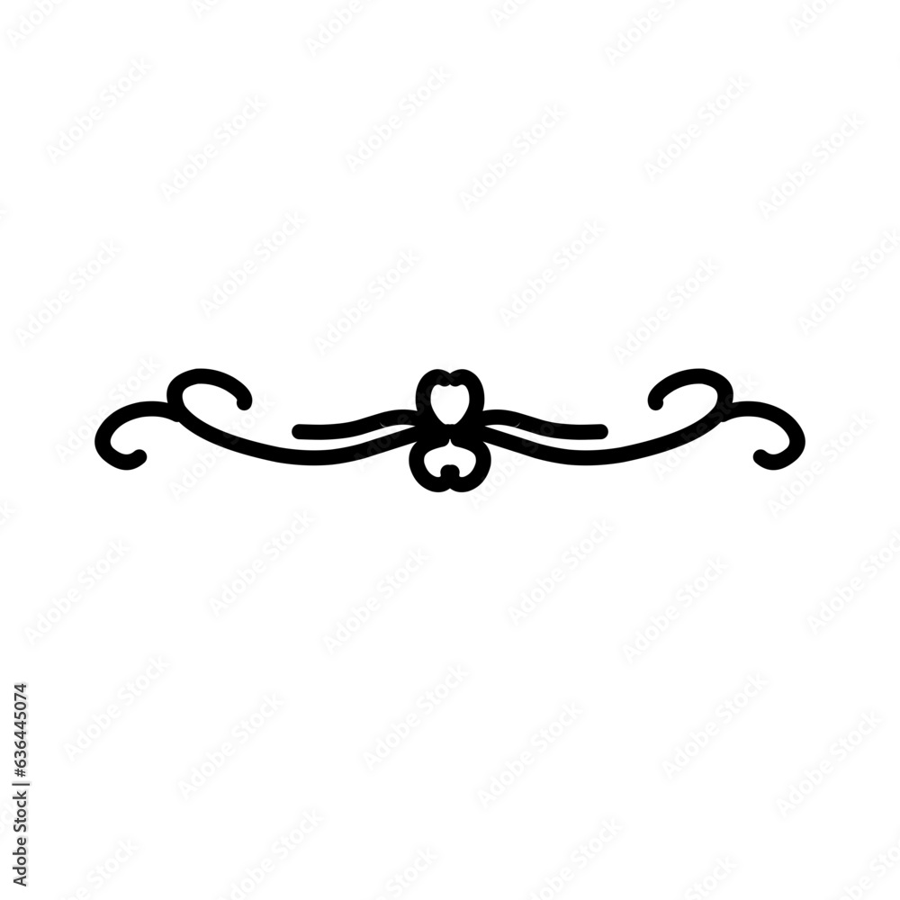 Simple vector curl devider Simple vector curl devider