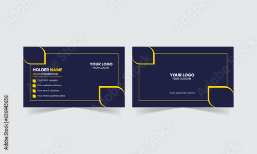 Modern and Simple Business card template design for corporate business