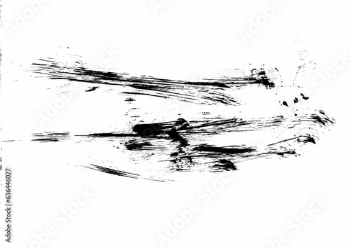 Abstract black and white background with stroke line hand drawn illustration